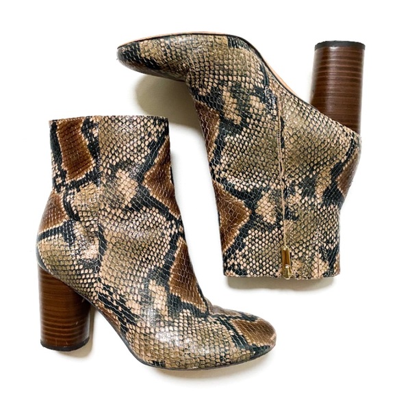 Sam Edelman Shoes - Sam Edelman Snakeskin Print Heeled Boots